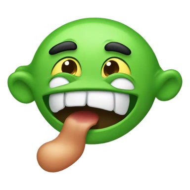 Emoji spitting in disgust sticker