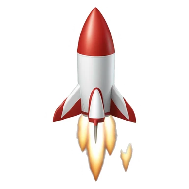 ROCKET blasting off sticker