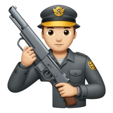 metal part gun handler sticker