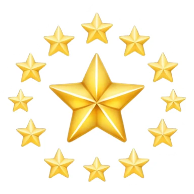 Can u make a emoji with 15 stars in a circle sticker