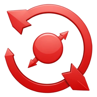 Prompt 15: "Is your backup plan."
Graphic: 🔄 Refresh/loop arrows icon (white with red highlights).
Animation: Arrows rotate smoothly.
Background: Transparent. sticker