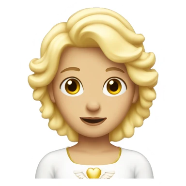 Blonde angel  sticker
