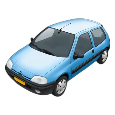 Citroën saxo bleu sticker
