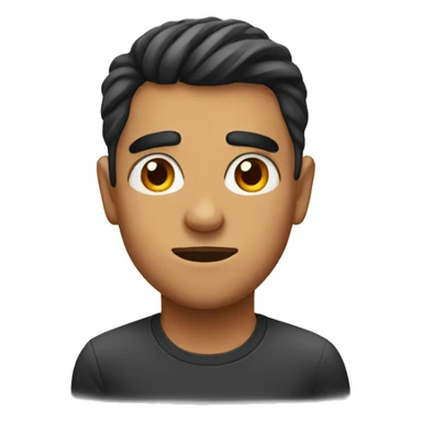 face with unibrow sticker