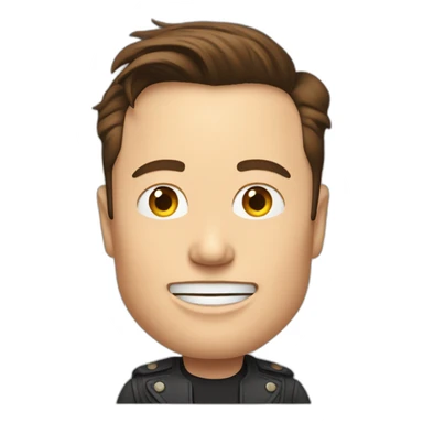 Elon Musk who makes an inch in the air sticker