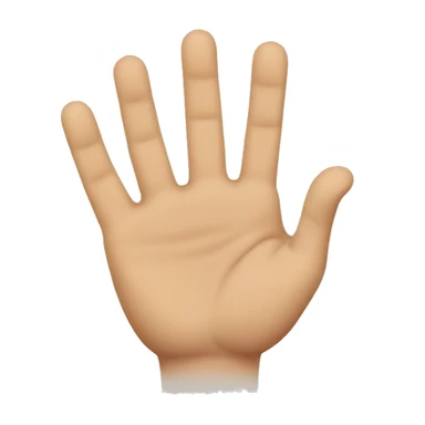 Three fingers (first second and third) sticker