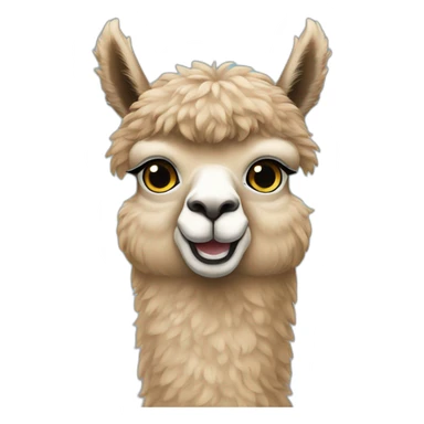 alpaca-wearing-light-blue-shirt sticker