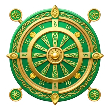 Wheel of fortune Celtic tarot card sticker