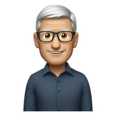 tim cook with a macbook pro sticker
