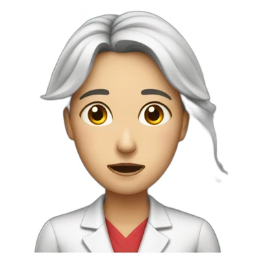 Teacher women crying  sticker