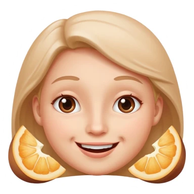 Emoji que refleje emoción por algo delicioso sticker