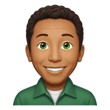 Smokey Robinson with green eyes sticker