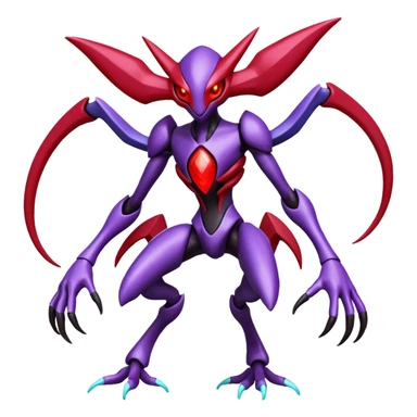 Darkrai-Deoxys-Genesect-Fakémon-hybrid-creature (full body)  sticker