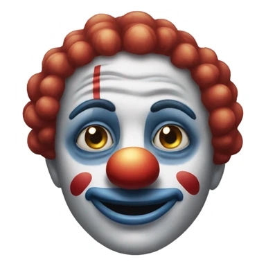 Clown with third eye sticker