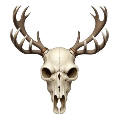 Deer skull sticker