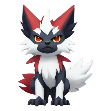 Edgy Cool Kawaii Litten-Absol-Zoroark-Zangoose-Pokémon Full Body sticker