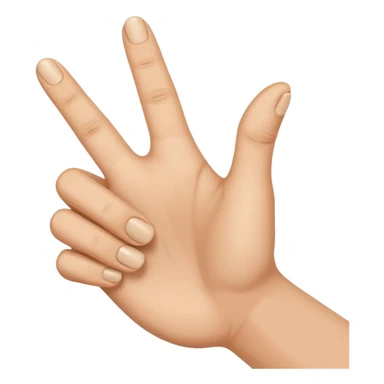 Index and thumb pinching together  sticker