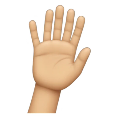 Una mano con el dedo índice a la mitad  sticker