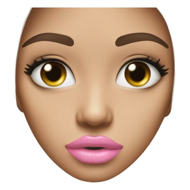 Light pink lips kiss sticker