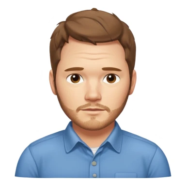 chris pratt from parks and rec sticker