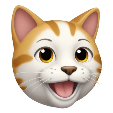 Gato riendo  sticker