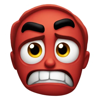 Inside out anger sticker