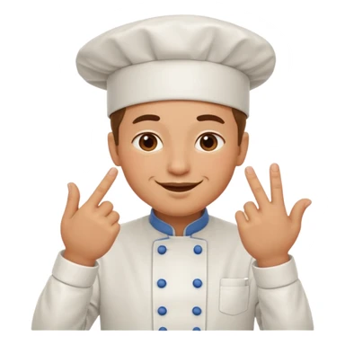 Chef kissing fingers held together sticker