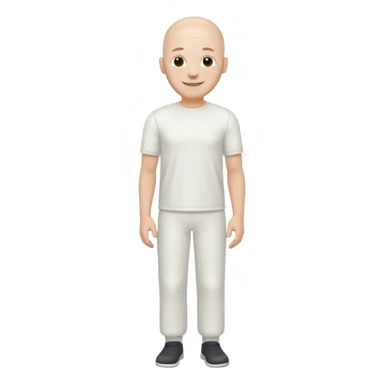 A white man whole body whole white  not detailed and no hair and skin colour white  sticker