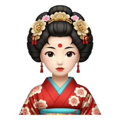 japan geisha sticker