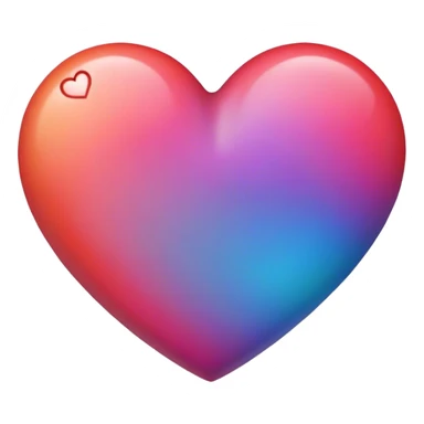 cœur multicolore  sticker