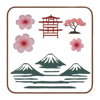 Passport stamp Japan sticker