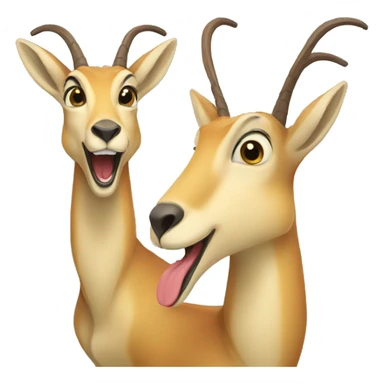 family of laughing chamois sticker