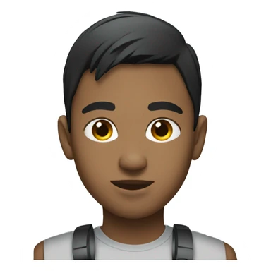 young person with short black hairs and headset sticker