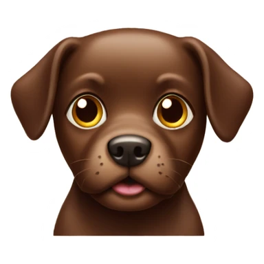 Dog with chocolate  sticker