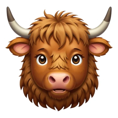 highland cow sticker