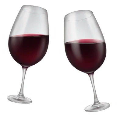 Two glasses of red wine cheersing sticker