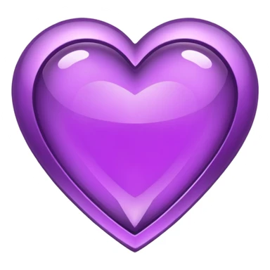 rococo heart gem purple sticker