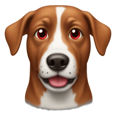 Red nose dog sticker