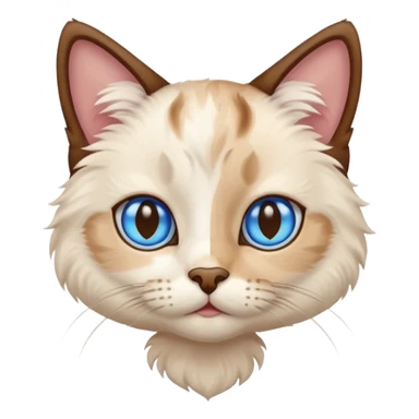 Color point cat sticker