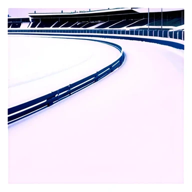 Kreis Racetrack with snow in winter sticker