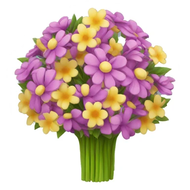 Flower bouquet sticker