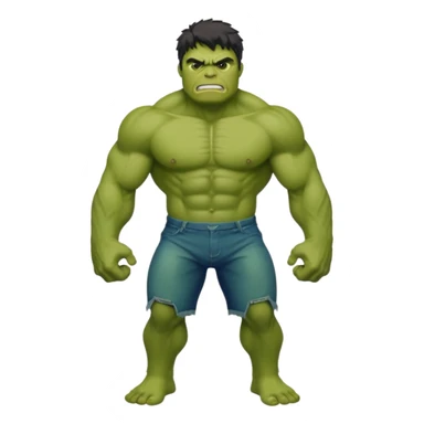 Hulk with full body sticker