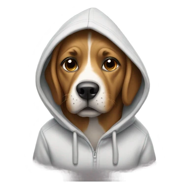 Dod wearing a hoodie sticker