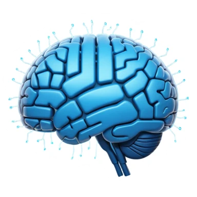 digital brain sticker