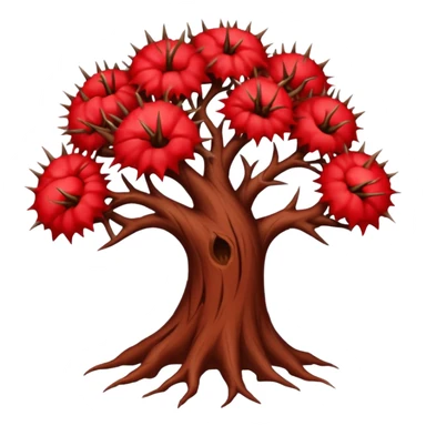 red thorn tree sticker