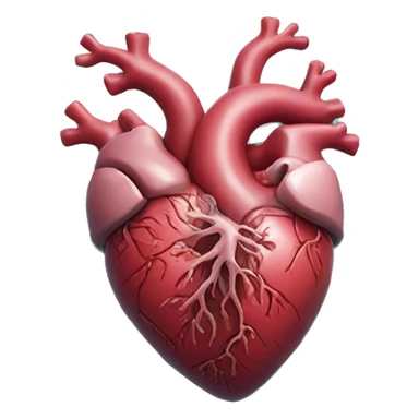 Anatomical heart made of ocean waves sticker