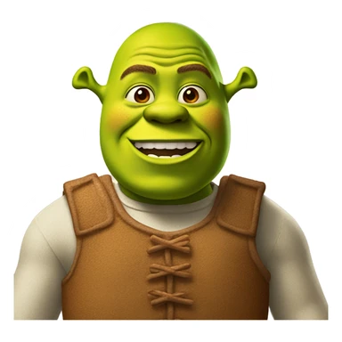 Shrek with gingerbread  sticker