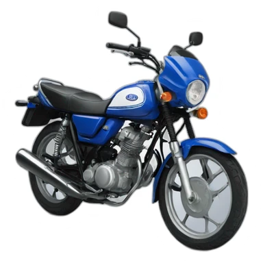 Yamaha 125 azul sticker