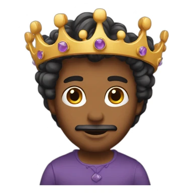 Prince avec une couronne sticker