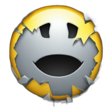  A broken or glitchy software icon sticker